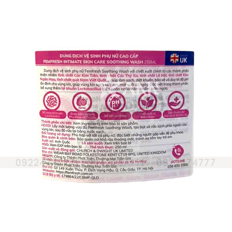 Giá sỉ dung Dịch Vệ Sinh Phụ Nữ Femfresh Soothing Wash Màu Hồng - Dành Cho Da Nhạy Cảm 250ml Giá sỉ dung Dịch Vệ Sinh Phụ Nữ Femfresh Soothing Wash Màu Hồng - Dành Cho Da Nhạy Cảm 250ml