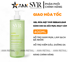 Gel Rửa Mặt Svr - Dành Cho Da Dầu Mụn Nhạy Cảm 400ml - 3662361003402