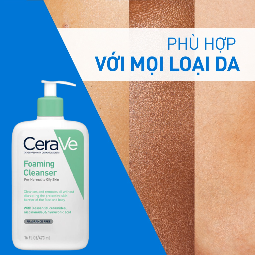 25553_45421_20241029145752-7.png Sữa Rửa Mặt Cerave Foaming Cleanser Xanh Ngọc 473ml - Dành Cho Da Thường Đến Da Dầu - 3337875597357