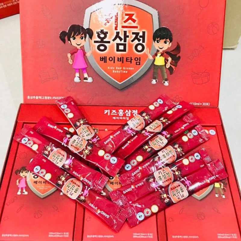 Nước Uống Hồng Sâm Baby Sanga Hàn Quốc Hộp 30 Gói - Dành Cho Bé Nước Uống Hồng Sâm Baby Sanga Hàn Quốc Hộp 30 Gói - Dành Cho Bé