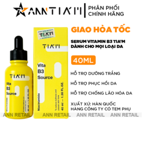 Serum Tia'm Vita B3 Source Niacinamide Dưỡng Trắng Da 40ml - 8809863720016