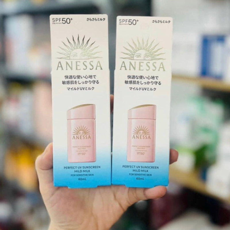 25573_anessa-hong-phu-photoroom-1_20241031104525-2.png Kem Chống Nắng Anessa Hồng Perfect UV Sunscreen Mild Milk SPF50+/PA++++ Cho Da Nhạy Cảm & Da Trẻ Em 60ml - 4909978131586