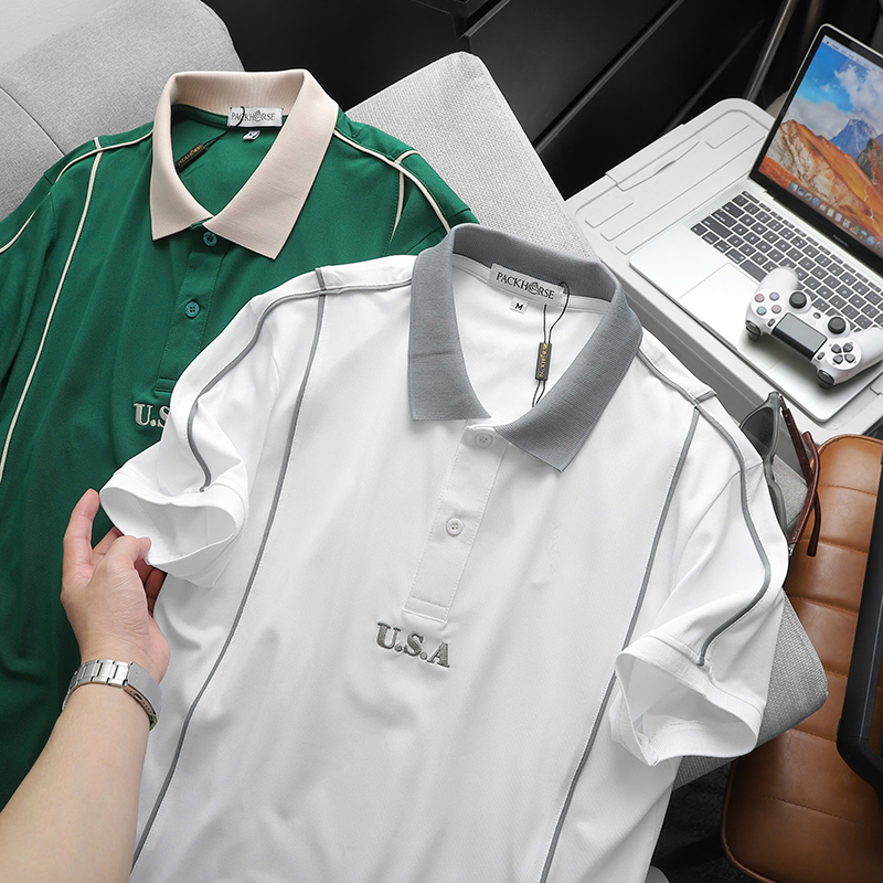 25588_z5953381811846-b557f484d70c47286c54718b42bd8dc3_20241102100038-11.jpg Áo Thun Nam Cổ Bẻ Pack Horse Thêu Nổi Chữ U.S.A (Có Size 3x) - CS236