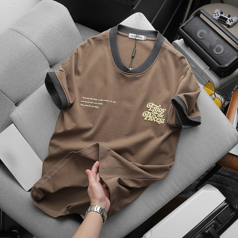 Kho sỉ áo Thun Nam Cổ Tròn Pack Horse In Nổi Chữ Enjoy The Process (Có Size 3x) Kho sỉ áo Thun Nam Cổ Tròn Pack Horse In Nổi Chữ Enjoy The Process (Có Size 3x)