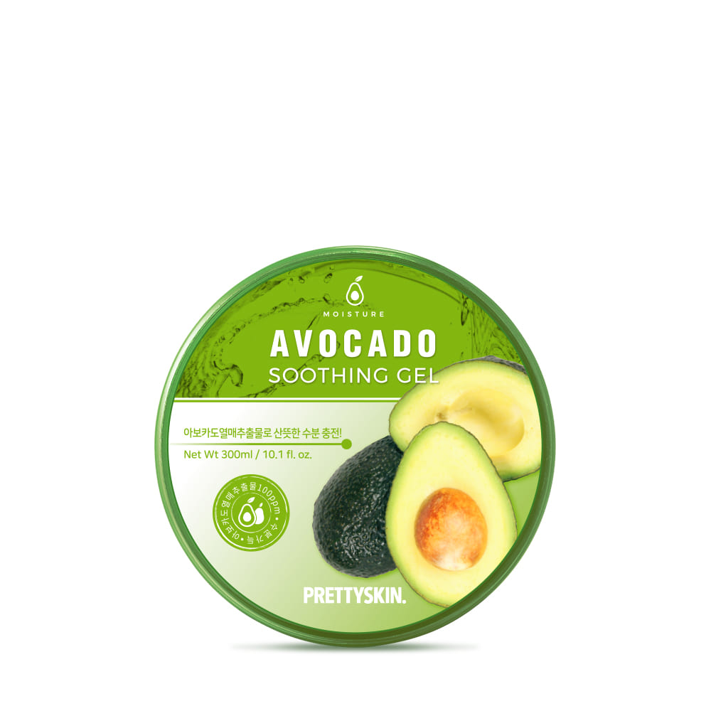 25602_508b19bec6804fa974da0f06987406d5_20241104142324-2.jpg Gel Dưỡng Da Đa Năng Prettyskin Chiết Xuất Bơ Avocado Soothing Gel 300ml - 8809733211842