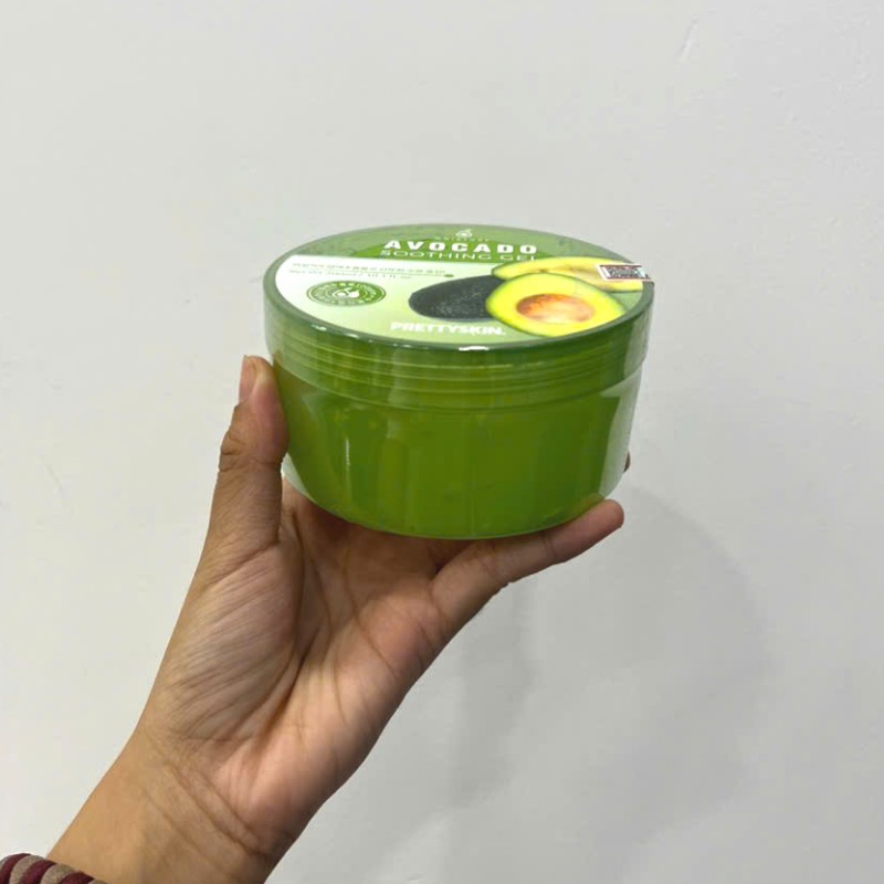 25602_z5997526355846-416b102b91c967f363f1df2cbc7a738c-photoroom_20241104142326-2.jpg Gel Dưỡng Da Đa Năng Prettyskin Chiết Xuất Bơ Avocado Soothing Gel 300ml - 8809733211842