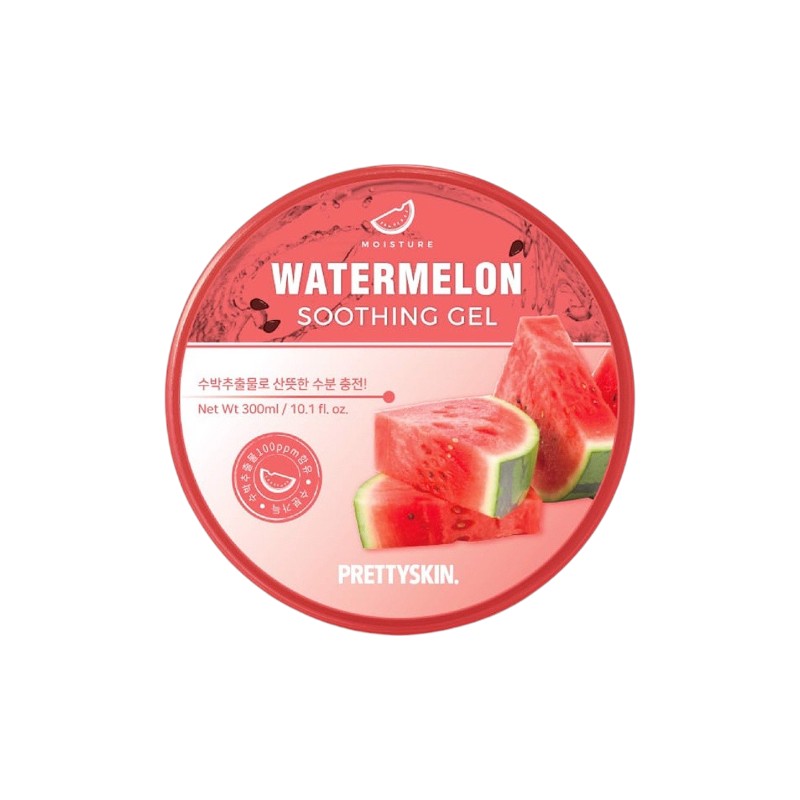 25603_dua-hau-trang-photoroom_20241104142943-3.jpg Gel Dưỡng Da Đa Năng Prettyskin Dưa Hấu Watermelon Soothing Gel 300ml - 8809733211835