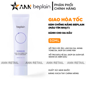 Kem Chống Nắng Beplain Sunmuse Tone Up Màu Tím Nhạt - Dành Cho Da Dầu 50ml - 8809623942764