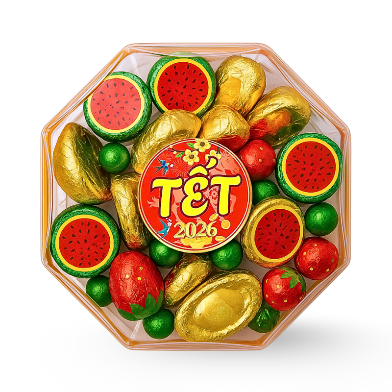 Giá sỉ hộp Socola Mix Bát Giác 250G Hộp Tết Giá sỉ hộp Socola Mix Bát Giác 250G Hộp Tết
