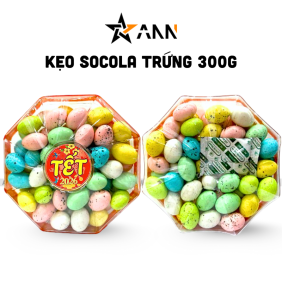 Hộp Kẹo Trứng Socola Bát Giác 300G Hộp Quà Tết 2026 - KTSHBG300