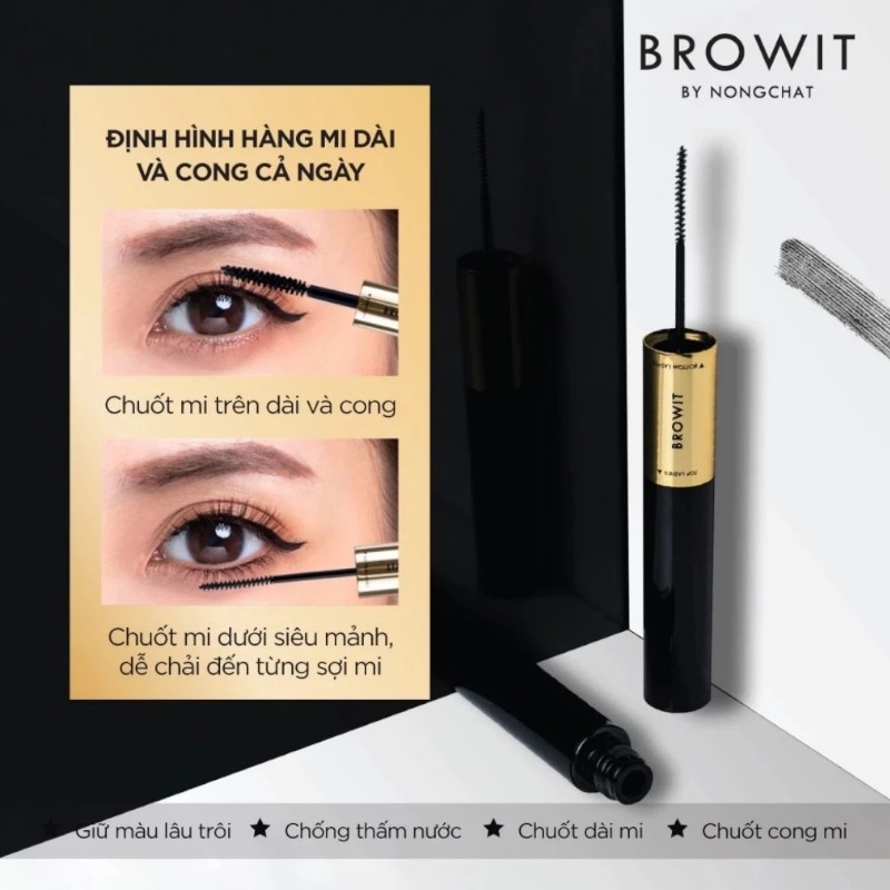 Mascara 2 Đầu Browit By Nongchat 8g - Dành Cho Mi Mỏng Và Thưa Mascara 2 Đầu Browit By Nongchat 8g - Dành Cho Mi Mỏng Và Thưa