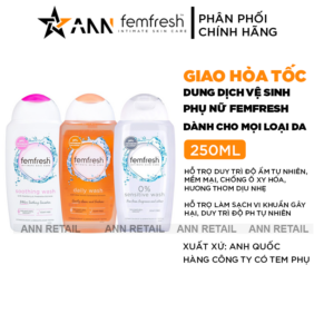 Dung Dịch Vệ Sinh Phụ Nữ Femfresh 250ml (Che Tên) - DDVCPNF