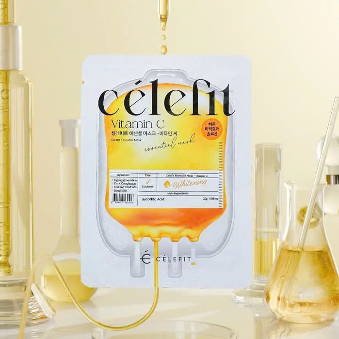 Mua sỉ mặt Nạ Celefit Mask Vitamin C Màu Vàng Hỗ Trợ Dưỡng Sáng Da Hộp 10 Miếng Mua sỉ mặt Nạ Celefit Mask Vitamin C Màu Vàng Hỗ Trợ Dưỡng Sáng Da Hộp 10 Miếng