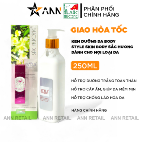 Kem Body Sắc Hương Plus Style Skin Body Giúp Cấp Ẩm Trắng Da 250ml - 8938508348124