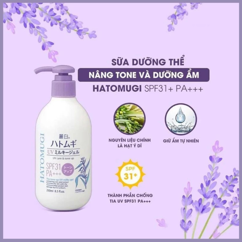 25703_kem-body-hatomugi-tim-phu-photoroom_20241111121313-1.png Sữa Dưỡng Thể Hatomugi Chống Nắng & Nâng Tông SPF31 PA+++ 250ml - 4513574036628