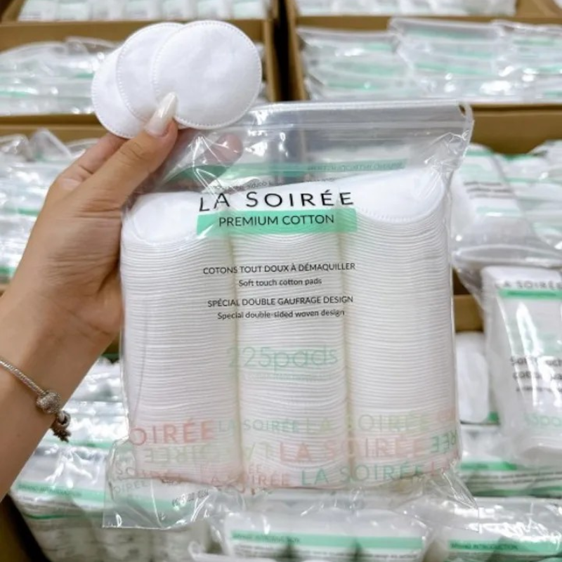 Giá sỉ bông Tẩy Trang La Soirée Mềm Mại 225 Miếng Giá sỉ bông Tẩy Trang La Soirée Mềm Mại 225 Miếng