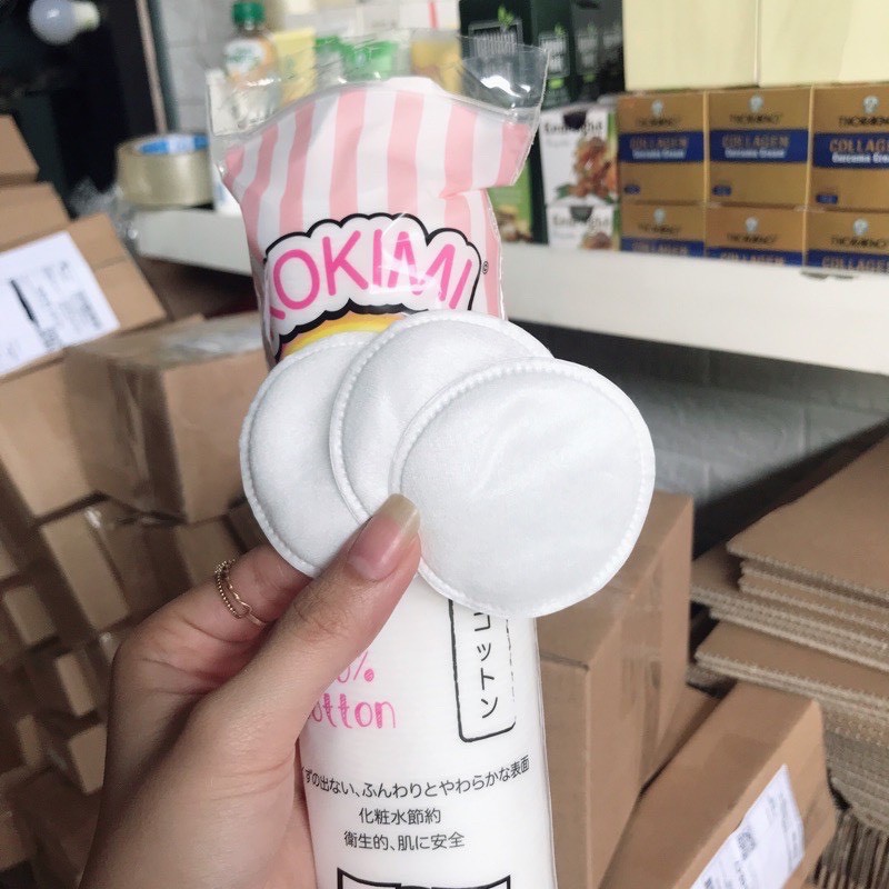 Bông Tẩy Trang Tròn Kokimi Mềm Mại - 155 Miếng Bông Tẩy Trang Tròn Kokimi Mềm Mại - 155 Miếng