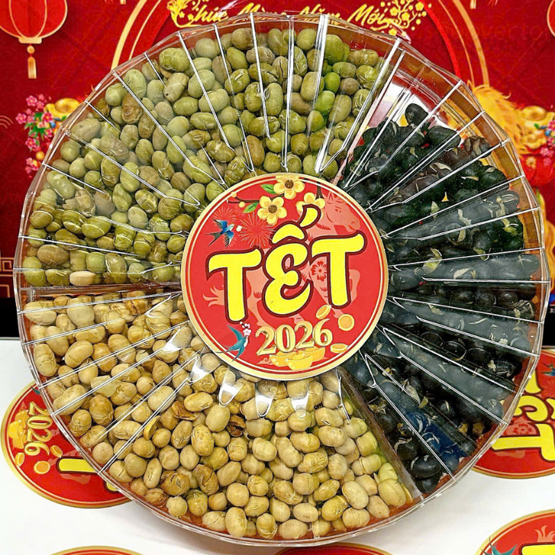 Set Hộp Mix Đậu 3 Vị (Đậu Đen, Đậu Xanh, Đậu Nành) Sun Khía 3 Ngăn 300G Hộp Tết Set Hộp Mix Đậu 3 Vị (Đậu Đen, Đậu Xanh, Đậu Nành) Sun Khía 3 Ngăn 300G Hộp Tết