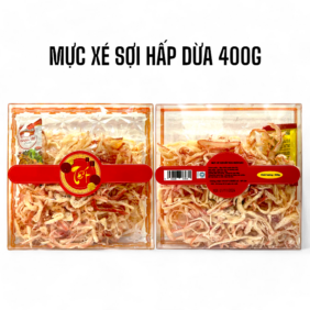 Hộp Mực Sợi Hấp Dừa Ngôi Sao Lớn 400G Hộp Tết - MXSHDHNSL400