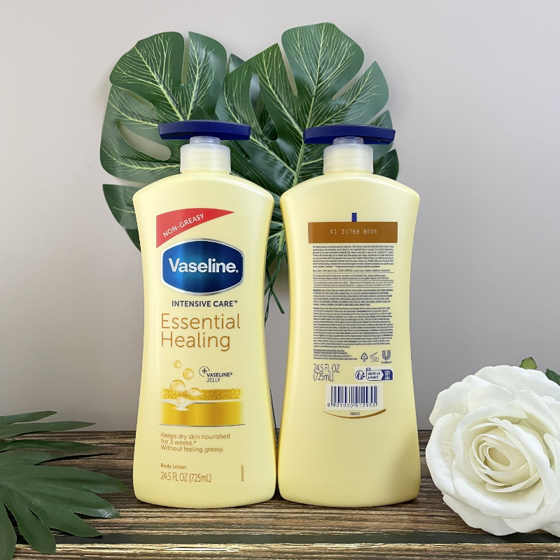 Nguồn sỉ sữa Dưỡng Thể Vaseline Intensive Care Essential Healing Màu Vàng 725ml - Hàng Xách Tay Nguồn sỉ sữa Dưỡng Thể Vaseline Intensive Care Essential Healing Màu Vàng 725ml - Hàng Xách Tay