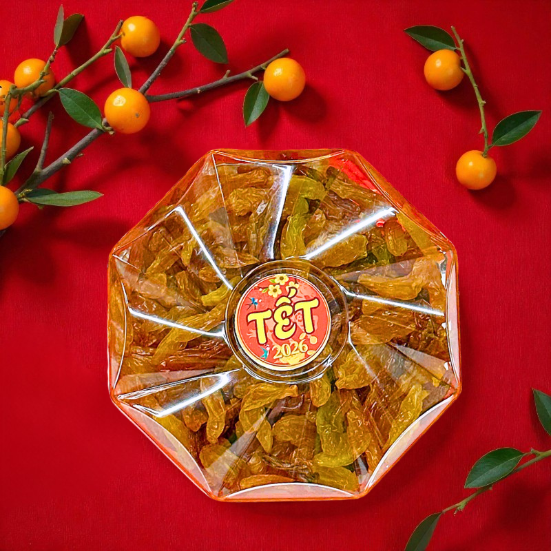 Kho sỉ hộp Nho Vàng Bát Giác 250G Hộp Quà Tết 2026 Kho sỉ hộp Nho Vàng Bát Giác 250G Hộp Quà Tết 2026