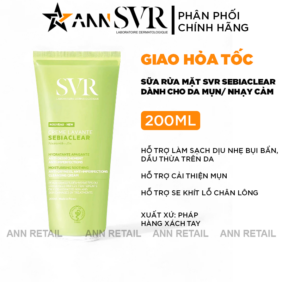 Sữa Rửa Mặt SVR Sebiaclear Gel Moussant Dành Cho Da Nhạy Cảm 200ml - Hàng Xách Tay - 3662361003396