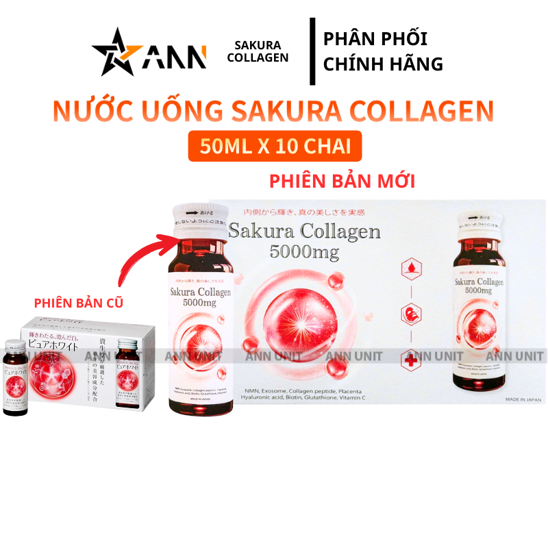 25776_1_20250923095128.png Nước Uống Sakura Bổ Sung Collagen 500ml Hỗ Trợ Làm Đẹp Làn Da - Hộp 10 Lọ - 4901872046959
