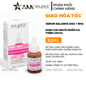 Serum Balance Active Formula AHA + BHA 30ml Giúp Tái Tạo Và Dưỡng Trắng Da - 5015833331530