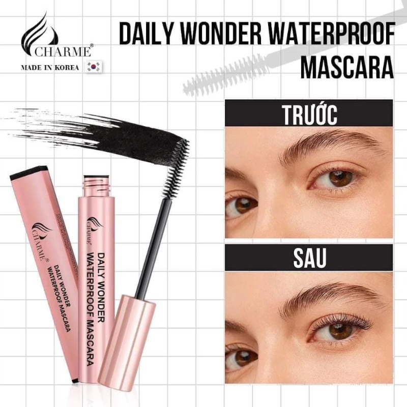 25785_mascara-charme-photoroom-1_20241118185042-1.png Mascara Charme Daily Wonder Waterproof Không Lem Không Trôi - 8809136666911