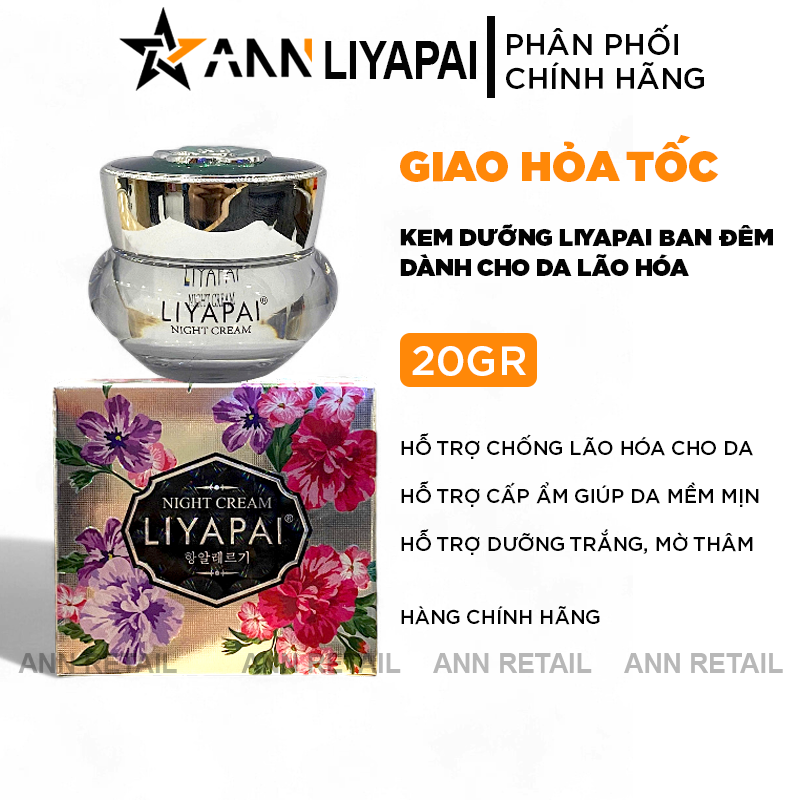 25786_1_20241119105750-1.png Kem Face Liyapai Night Cream Dưỡng Da Ban Đêm Dành Cho Da Lão Hóa 20g - 4719855220544