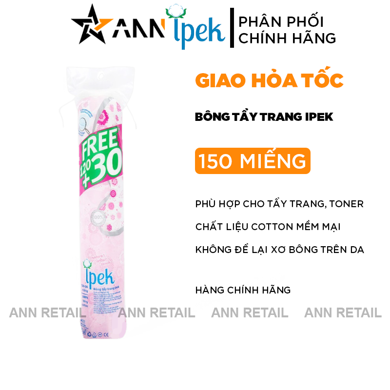 25793_1_20241120173543-1.png Bông Tẩy Trang Ipek Mềm Mại Cho Da 150 Miếng - 8691275000523