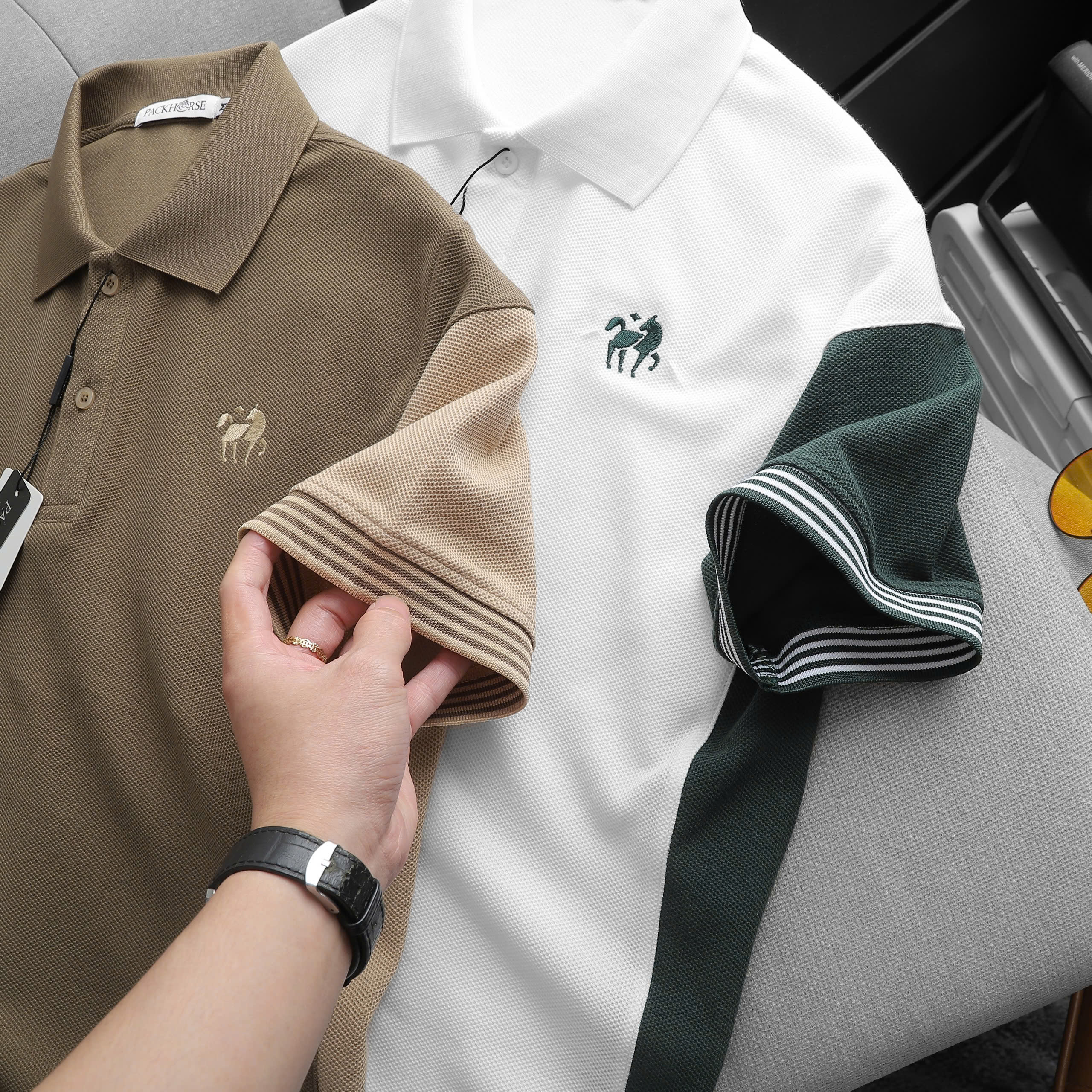 25802_z6058293180067-ef6bcfaa9e22c07723965a6e0bfca1b4_20241122151610-2.jpg Áo Thun Nam Cổ Bẻ PackHorse Thêu Nổi Logo Con Ngựa (Có size 3x) - CS239