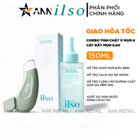 Combo Tinh Chất Ủ Mụn Đầu Đen 150g + Cây Đẩy Mụn Đầu Đen ILSO Giúp Sạch Bã Nhờn Sáng Da - ILSO02