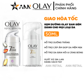 Kem Dưỡng Olay Total Effects 7 in 1 Ban Đêm 50ml - Hàng Xách Tay - 5000174034103