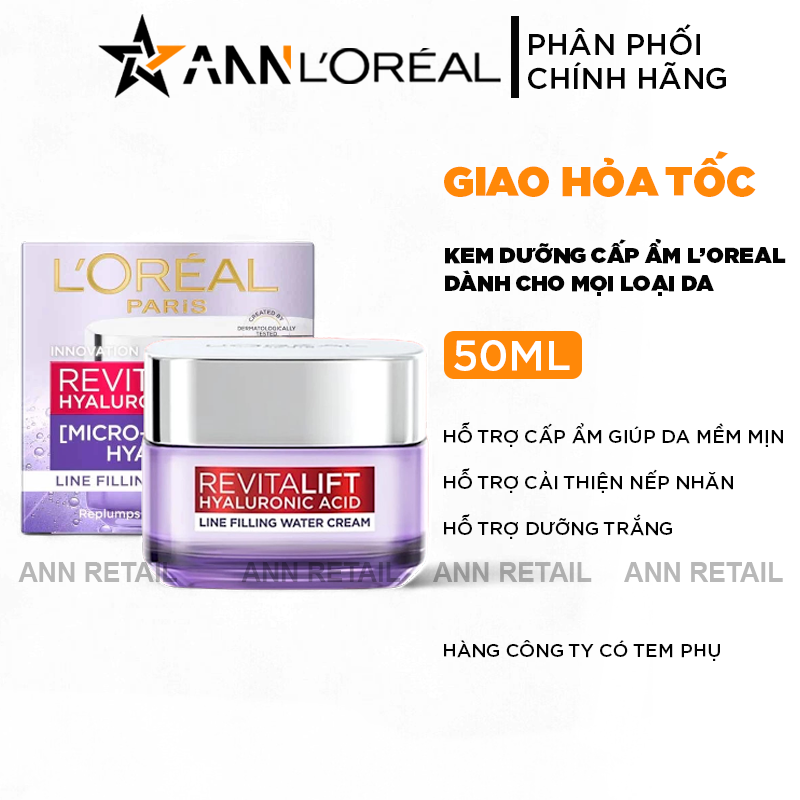 25814_1_20241123161018-2.png Kem Dưỡng Siêu Cấp Ẩm Loreal Paris Revitalift Hyaluronic Acid Line Filling Water 50ml - 6923700981209