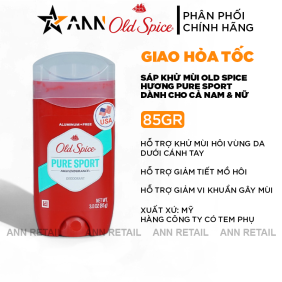 Sáp Khử Mùi Old Spice Hương Pure Sport Màu Đỏ 85g - Dành Cho Cả Nam&Nữ Lăn Nách - 012044038918