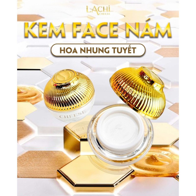 Nguồn sỉ combo Kem Face Giảm Nám Trắng Da Lachi Cheese (Kem Face Nám 20g + Kem Face Ban Đêm 24H 10g) NT Cosmetics Nguồn sỉ combo Kem Face Giảm Nám Trắng Da Lachi Cheese (Kem Face Nám 20g + Kem Face Ban Đêm 24H 10g) NT Cosmetics