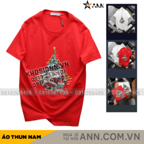 Áo Thun Nam Cổ Tròn Pack Horse In Chữ Merry Christmas (Có Size 3x) - AB526