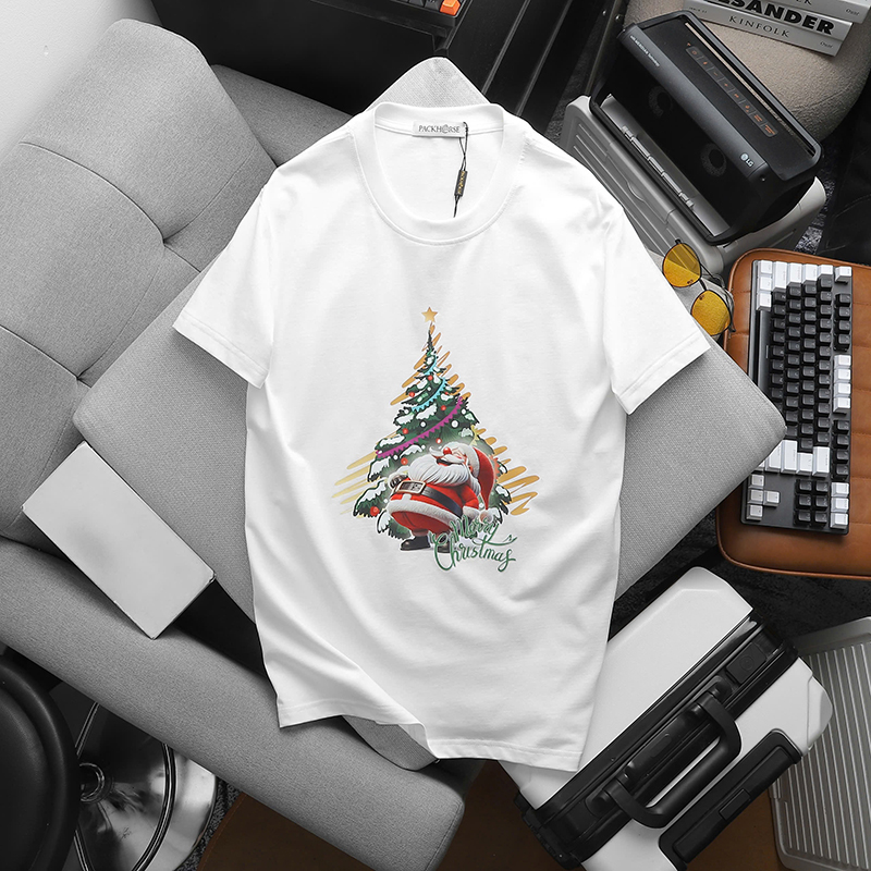 25831_z6061883507627-44aecbd243e014e2672165ef932ee960_20241126174724-1.jpg Áo Thun Nam Cổ Tròn Pack Horse In Chữ Merry Christmas (Có Size 3x) - AB526