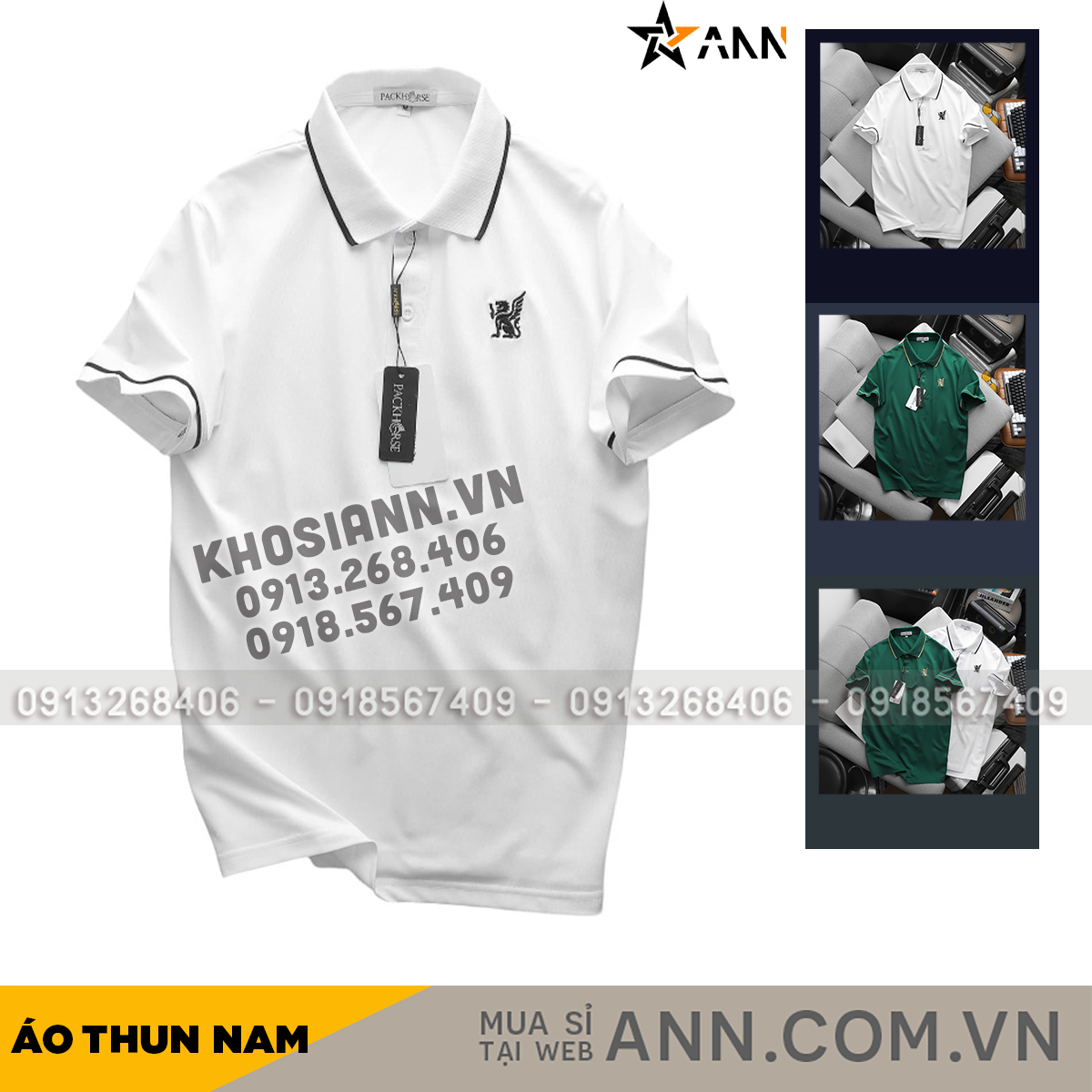 25832_khung-bia-quan-ao-1_20241127143708-3.png Áo Thun Nam Cổ Bẻ PackHorse Thêu Nổi Logo 2 Màu Cao Cấp (Có size 3x) - CS240