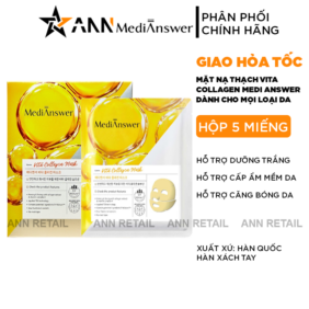 Mặt Nạ Trắng Da MediAnswer Vita Collagen Mask Hàn Quốc - Hộp 5 Miếng - 8801013350883