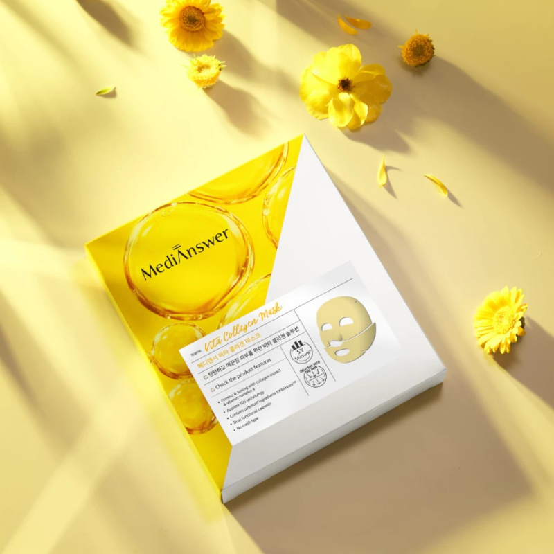 Mua sỉ mặt Nạ Trắng Da MediAnswer Vita Collagen Mask Hàn Quốc - Hộp 5 Miếng Mua sỉ mặt Nạ Trắng Da MediAnswer Vita Collagen Mask Hàn Quốc - Hộp 5 Miếng