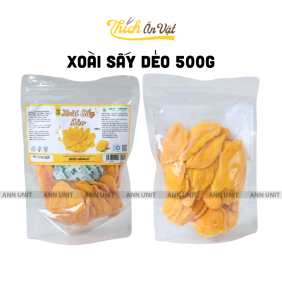 Xoài Sấy Dẻo Túi Zip Thơm Ngon 500g - XSDRZ500