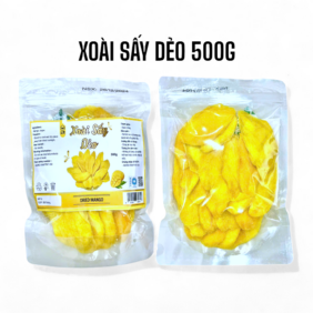 Xoài Sấy Dẻo Túi Zip Thơm Ngon 500g - XSDRZ500