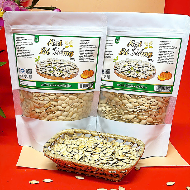 25872_z6125809839965-633c734bf76df90584b47e5268c0571c_20241214093915-3.jpg Hạt Bí Trắng Túi Zip 500g - HBTTZ500