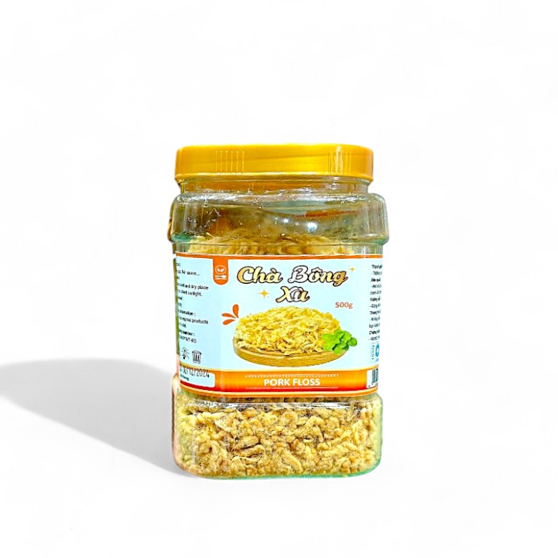 Chà Bông Xù Thơm Ngon Hộp 500g Chà Bông Xù Thơm Ngon Hộp 500g