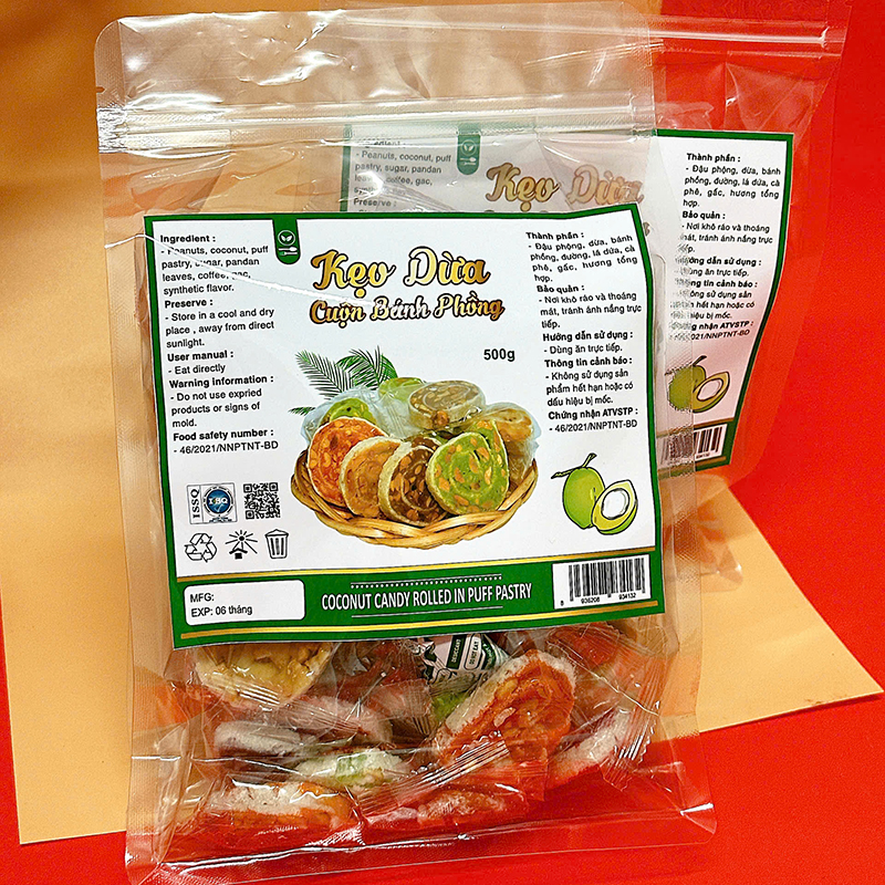 25875_z6125813343818-7cd94c73a9b4c44de5a1db51f6fe2bac_20241214151018-2.jpg Kẹo Dừa Cuộn Bánh Tráng Mix 7 Vị Thơm Ngon - Túi Zip 500g - KDCNP500