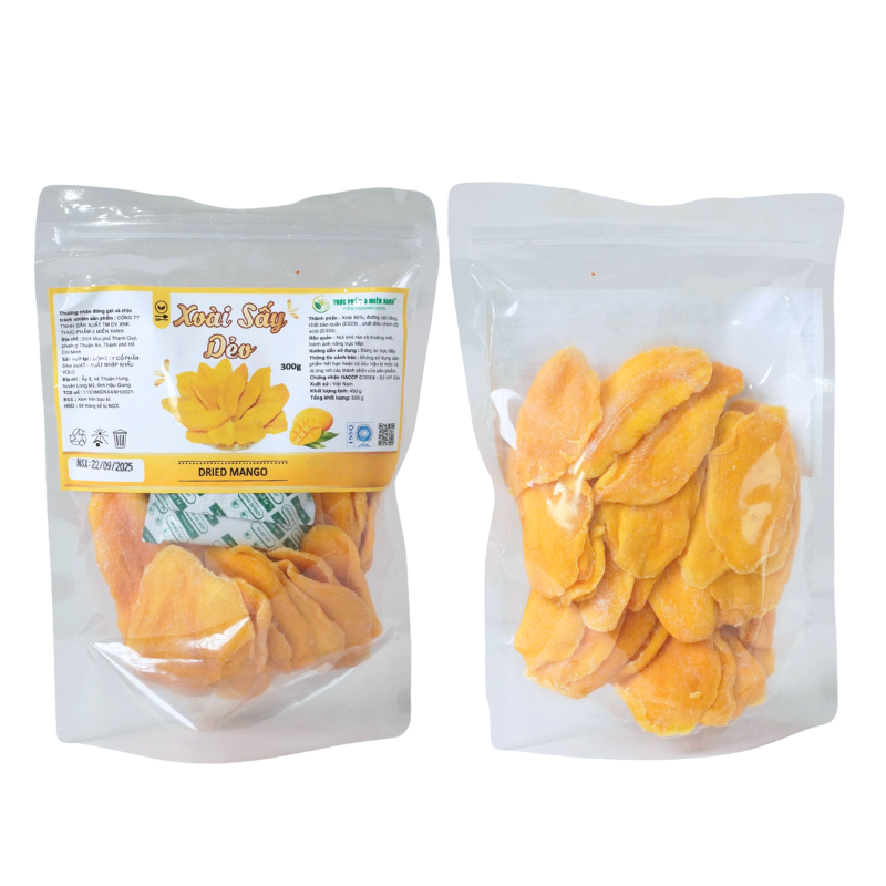 Xoài Sấy Dẻo Túi Zip 300g Xoài Sấy Dẻo Túi Zip 300g