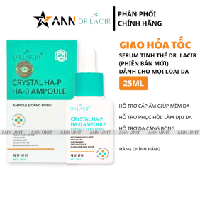 Serum Tinh Thể Vàng Dr.Lacir Crystal Serum 25ml - Giúp Da Căng Bóng - 8938528007114
