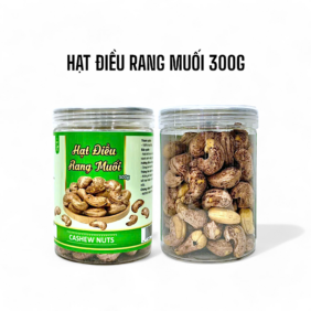 Hạt Điều Rang Muối Thơm Ngon Hộp 300g - HDRMH300